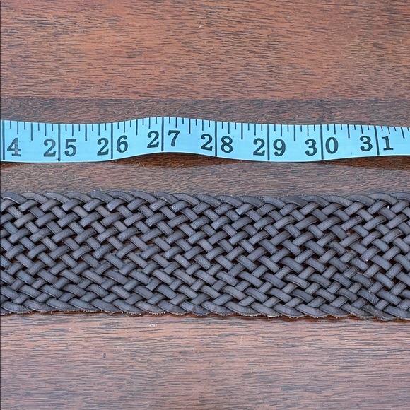 Brown Woven Leather Belt - Picture 7 of 10